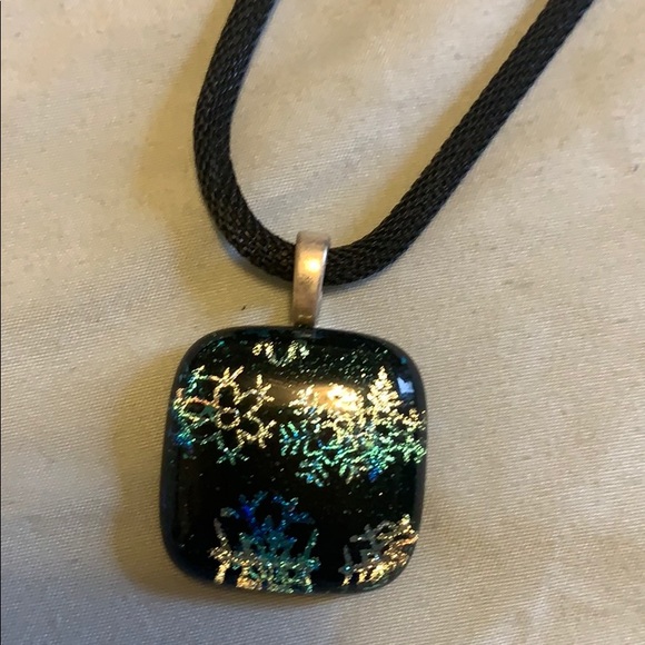 Jewelry - Blown Glass Snowflake Necklace